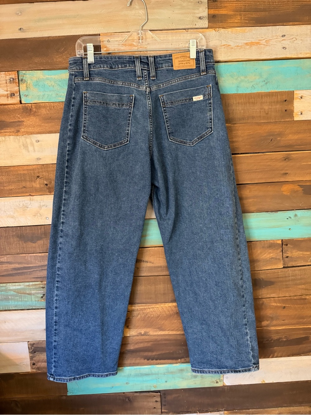 Signature by Levi Strauss Vintage Barrel Jeans Blue Denim Rare | Size 8M